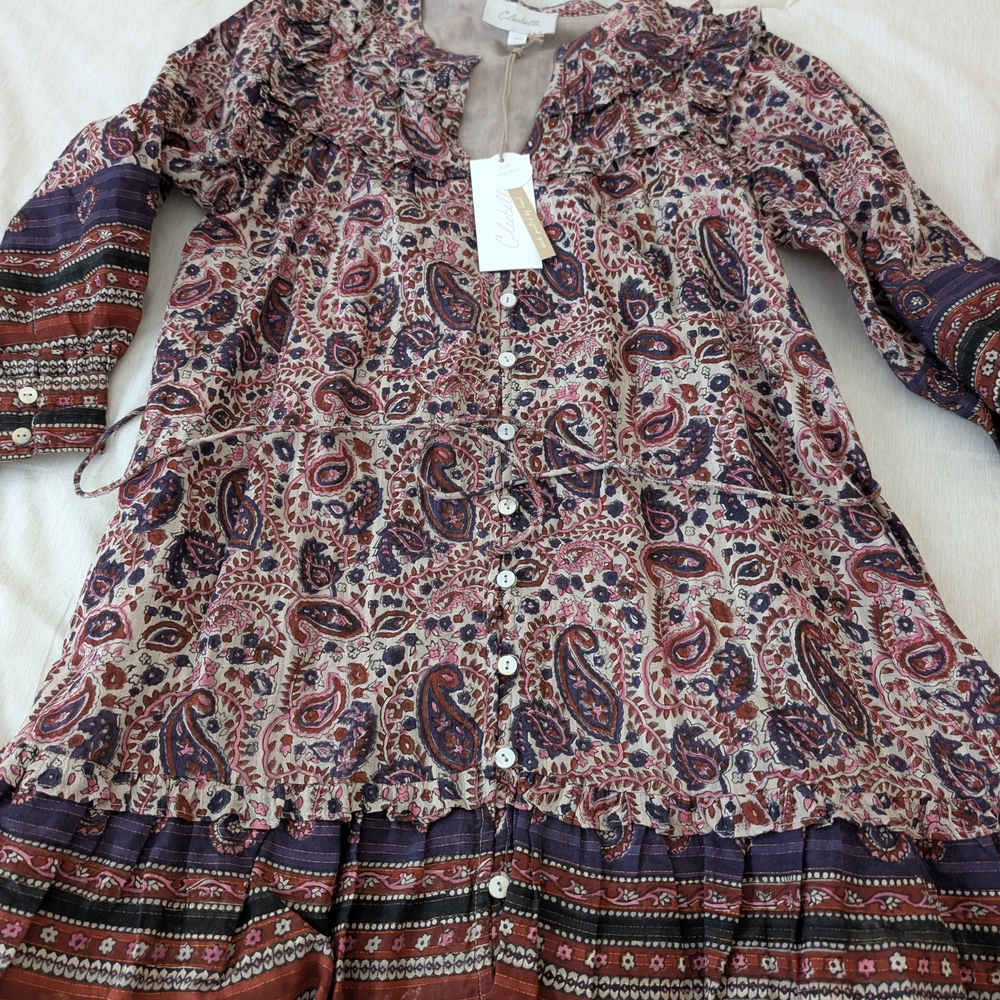 Cleobella Paisley Ruffle Dress